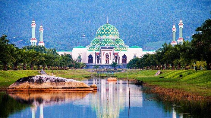 The Great Natuna Mosque in the Mount Ranai Valley